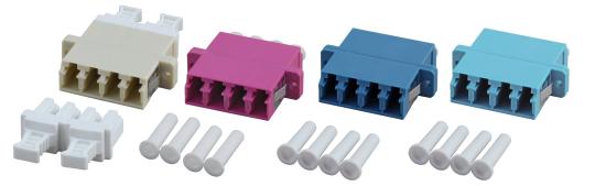 Kupplung LC 4-fach MultimodeOM4, Keramikhülse, e-violett 