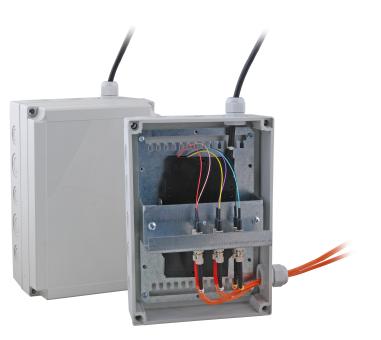 LWL Spleißbox Gehäuse IP66Farbe grau 