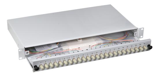 Spleißbox ST/ST 50/125µ a.Pigt./Kupplung,OM4 