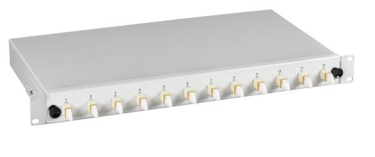 Spleißbox E2000® 50/125µ a.24 Pigtails / 24 Kupplung 