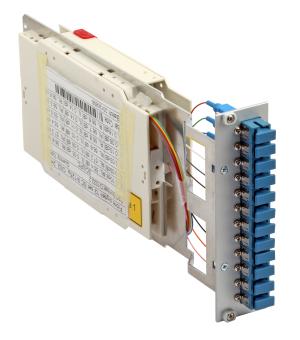 Moduleinschub 6 x LC dpx blau,12xLC/UPC OS2,3HE/7TE bestückt 