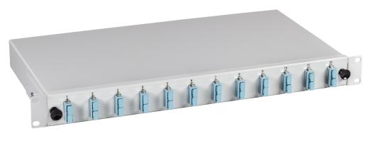 Spleißbox SC/SC 50/125µ a.Pigtails abgesetzt, OM4 