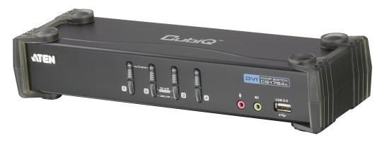 2Port KVM USB-DVI-Audio-USB2.0 Hub inkl. Kabelset 2x 1.2m 