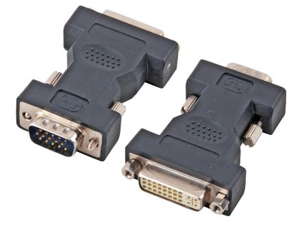 DVI-VGA Adapter, DVI 24+5Buchse auf HDSub15 Stecker 