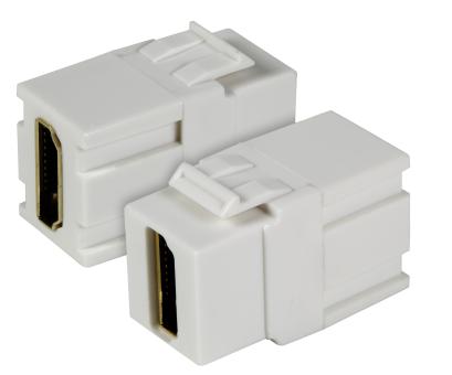 HDMI Snap-In Adapter weissTyp A Buchse / Typ A Buchse 