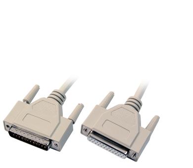 Datenkabel seriell 1:12m Stecker-Buchse DB25pol. 