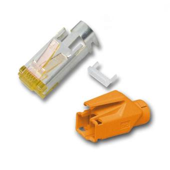 RJ45-Hirose Stecker TM31orange, 1 St, 3 Elemente, Cat.6a 