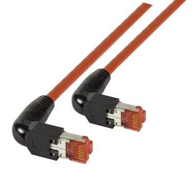 RJ45 Patchkabel S/FTP, Cat.6A, 2x TM2190°, UC900, 3m, rot 