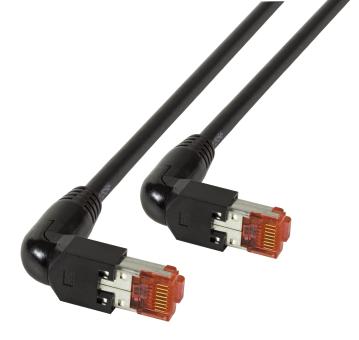 RJ45 Patchkabel S/FTP, Cat.6A, 2x TM2190°, UC900, 1m, schwarz 