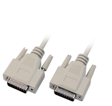 DSUB15 Adapterkabel2m Stecker-Stecker 15pol. 1:1 