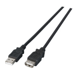 USB 2.0 LSZH A-ASt-Bu. 1,8m schwarz 