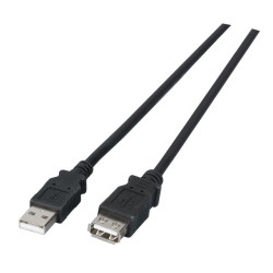 USB 2.0 LSZH A-ASt-Bu. 5m schwarz 