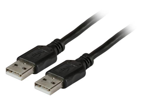 USB2.0 Anschlusskabel A-A, St.-St.,0,5m, schwarz Classic 