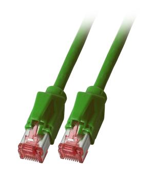 RJ45 Patchkabel S/FTP, Cat.6A, TM21,Leoni-Kerpen F6-90 S/F, 2,0m, grün 