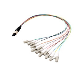 MTP®-M/LC 12-Fasermatrix Patchkabel OS2,LSZH gelb, 1m 