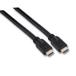 HDMI Kabel, HDMI-High Speed mit Ethernet, Premium, Stecker / Stecker, schwarz / gold, 1m 