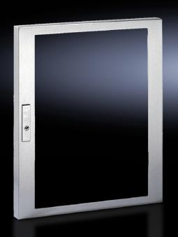 Sichtfenster, Edelstahl, mit 130°-Scharnieren und Dichtung, BHT 522x600x38mm 