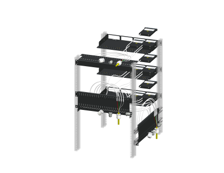 Kabel- und Aufteilermanagement für HD³-ES 