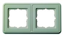 ABDECKRAHMEN 2-FACH 151x80x8,7 RAL 1013 (PERLWEISS) 
