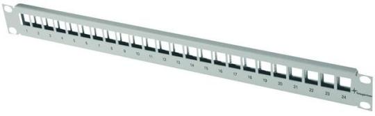 19" Modulträger 1 HE, schwarz 