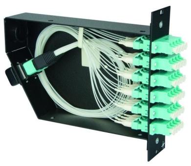 FanOut-Modul with 6xLC Quad SM blue 