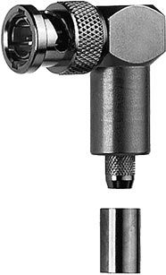 BNC-KABELWINKELSTECKER 75 OHM CR 