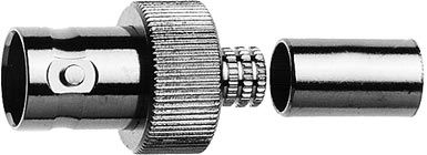 BNC-Kabelbuchse Cr/Cr 75 Ohm 