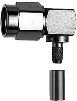 R-SMA-Winkelstecker LÖT / CR  50 OHM 