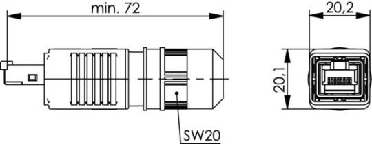 STX V4 RJ45 Steckerset, feldkonf. 
