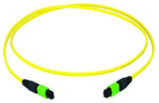 MPO APC green female patch cord 50m 
