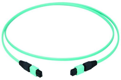 MPO aqua female patch cord 100m 