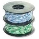 Rangier-/Schaltdraht 2x0,6 Weis/Grün 1000m Rol 