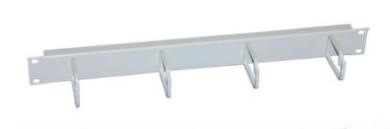 TKM Rangierverteilerfeld 1 HE mit  4 Führungsbügeln 70mm (Metall) Farbe: ähnl. RAL 7035 