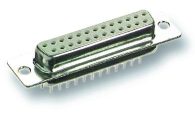 D-Sub Lötbuchse 09pol.Printmontage, EDF 09 PP 