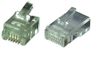 Modular-Stecker RJ10E-MO 4/4 SR, VPE 100 