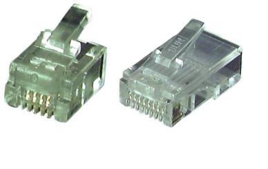 Modular-Stecker RJ45E-MO 8/8 SR, VPE 100 