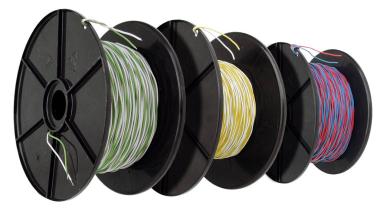 YV 2x0,6/1,1 weiss/grünRolle a 100m 