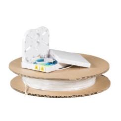 FTTH Hutschienenadapter,1x SC/APC Kupplung, Laser-schutz integriert,100m DropCable vorkonfektioniert 