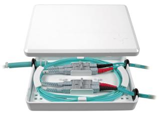 Micro-Spleißbox f. 4 SCsKuppl.und für 5 Crimpspleisse 