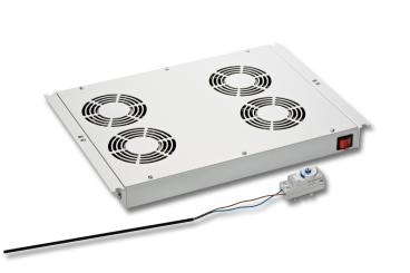 Einbaulüfter mit 4 Lüftern fürNetzwerk- und Serverschränke 