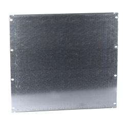 19" Montageplatte 10HE,3mm Stahlblech verzinkt, ungelocht 