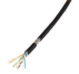 Patchkabel Cat.7 PiMF UC900MHzSS27 4P FRNC-B, schwarz, 100m 