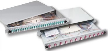 Spleißbox LC 50/125µ a.OM312 Pigtails / 6 Kuppl. 