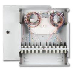 Mini-Wandverteiler-Spleißgehäuse SC/SC 50/125µ    OM4  Pigtails/Kupplung 