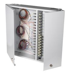 Wandverteiler-Spleißgehäuse ST/ST 50/125µ   OM4   Pigtails/Kupplung 