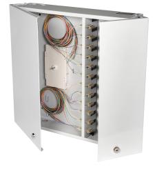 Wandverteiler-Spleißgehäuse 12x SC-Pigt.OM4   12Pigtails/6Kupplung 