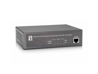 5-Port Fast Ethernet PoE Switch, 65W, 802.3at PoE+4 PoE Outputs 