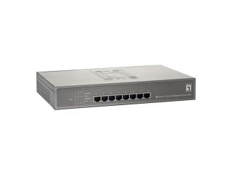 8 Port Fast Ethernet PoE Plus Switch 123.2W 