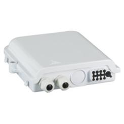 FTTH IP65 Anschlußbox für 8Fasern, 8Kupplungenund Faserüberlängenaufnahme 