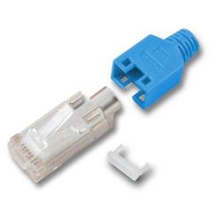 RJ45-Hirose Stecker TM11 blau100 Stk, 3 Elemente, Cat. 5e 